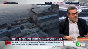 Pedro Rodríguez, tajante tras los rumores de la autoría del ataque a la presa de Nova Kajovka: "A Putin no se le puede dar el beneficio de la duda"