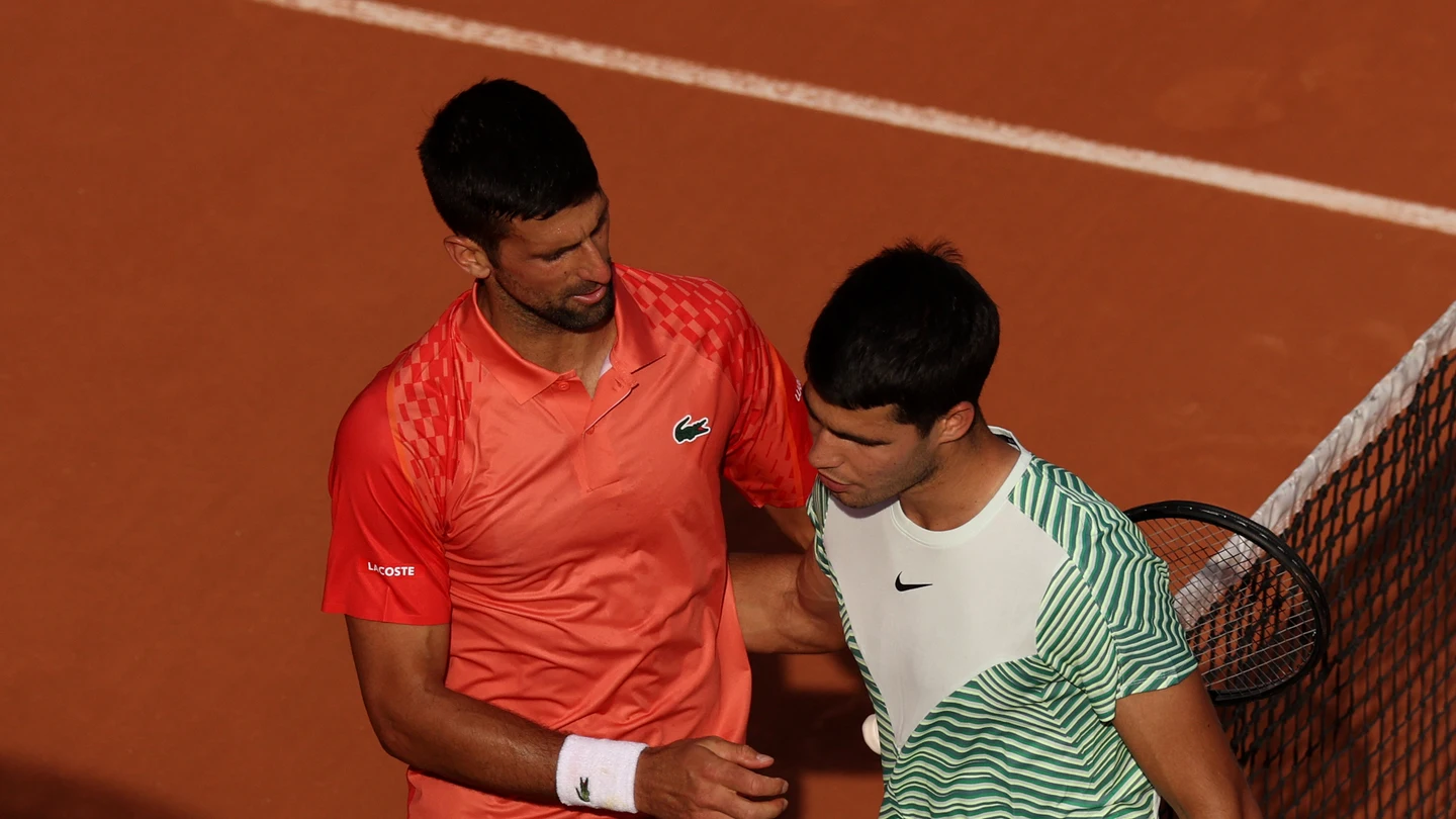 Novak Djokovic y Carlos Alcaraz Novak Djokovic y Carlos Alcaraz
