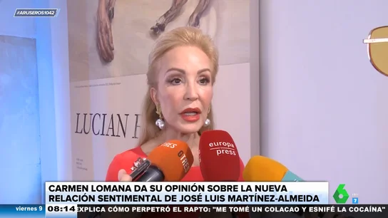 Carmen Lomana, de los 20 años de diferencia entre Almeida y su novia: "No se nota, él es como un pin, muy manejable" Carmen Lomana, de los 20 años de diferencia entre Almeida y su novia: "No se nota, él es como un pin, muy manejable"