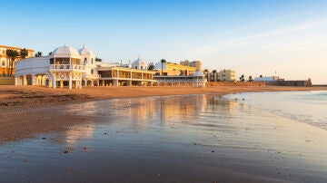 Playa de La Caleta, en Cádiz