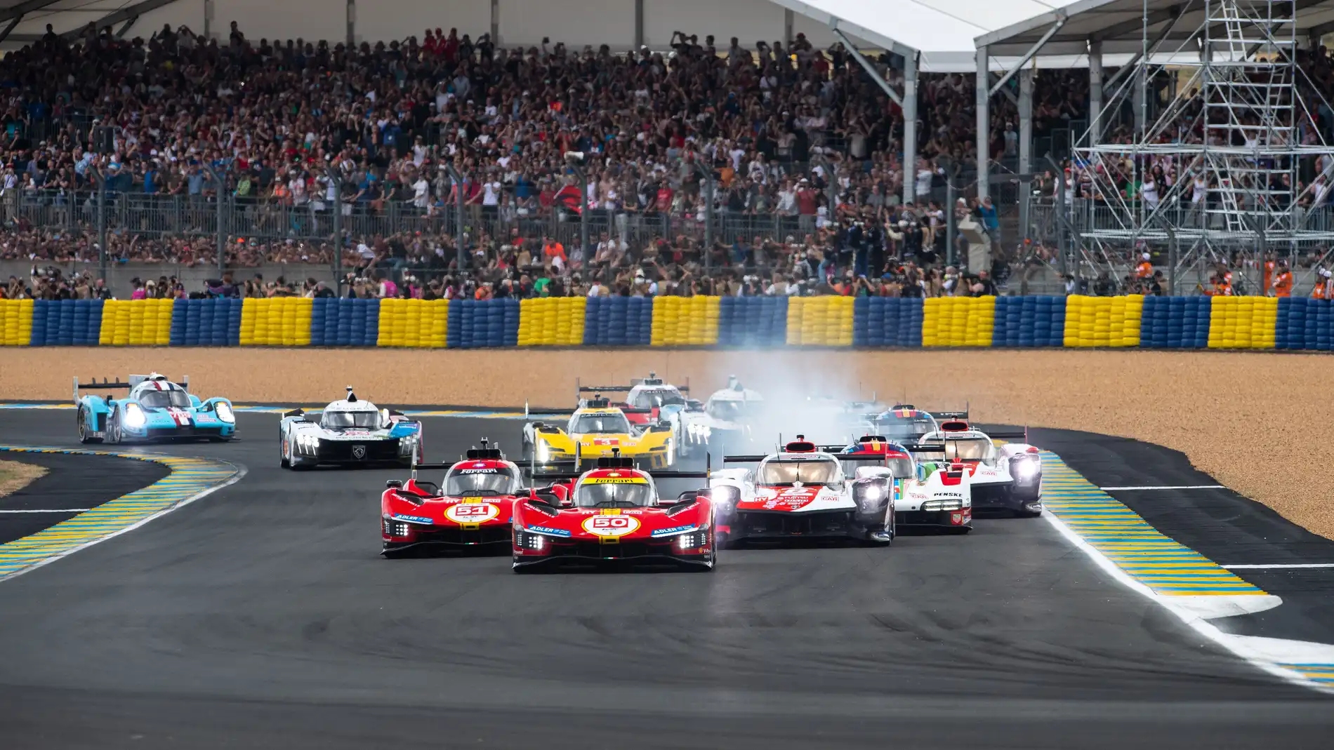 Caos y sorpresas en el inicio de las 24 Horas de Le Mans 2023