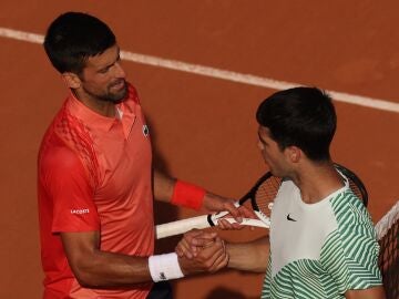 Novak Djokovic, con Alcaraz
