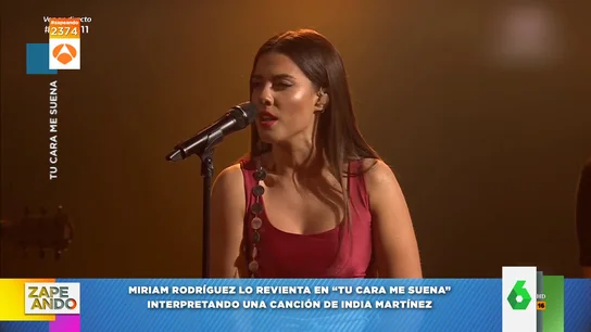 "¿Cómo se puede cantar tan bien?": la reacción de Miki Nadal a la imitación de Miriam Rodríguez a India Martínez "¿Cómo se puede cantar tan bien?": la reacción de Miki Nadal a la imitación de Miriam Rodríguez a India Martínez