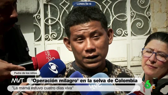 Padre de los niños rescatados en Colombia Padre de los niños rescatados en Colombia