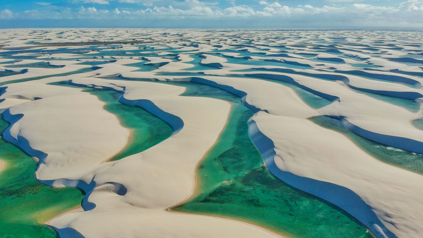 Parque Nacional de los Len&ccedil;&oacute;is Maranhenses, en Brasil