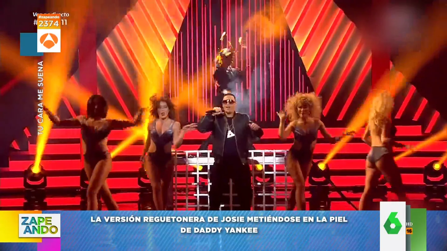Los zapeadores analizan la transformación de Josie en Daddy Yankee": "¿Seguro que es de Ciudad Real y no de Puerto Rico?" Los zapeadores analizan la transformación de Josie en Daddy Yankee": "¿Seguro que es de Ciudad Real y no de Puerto Rico?"