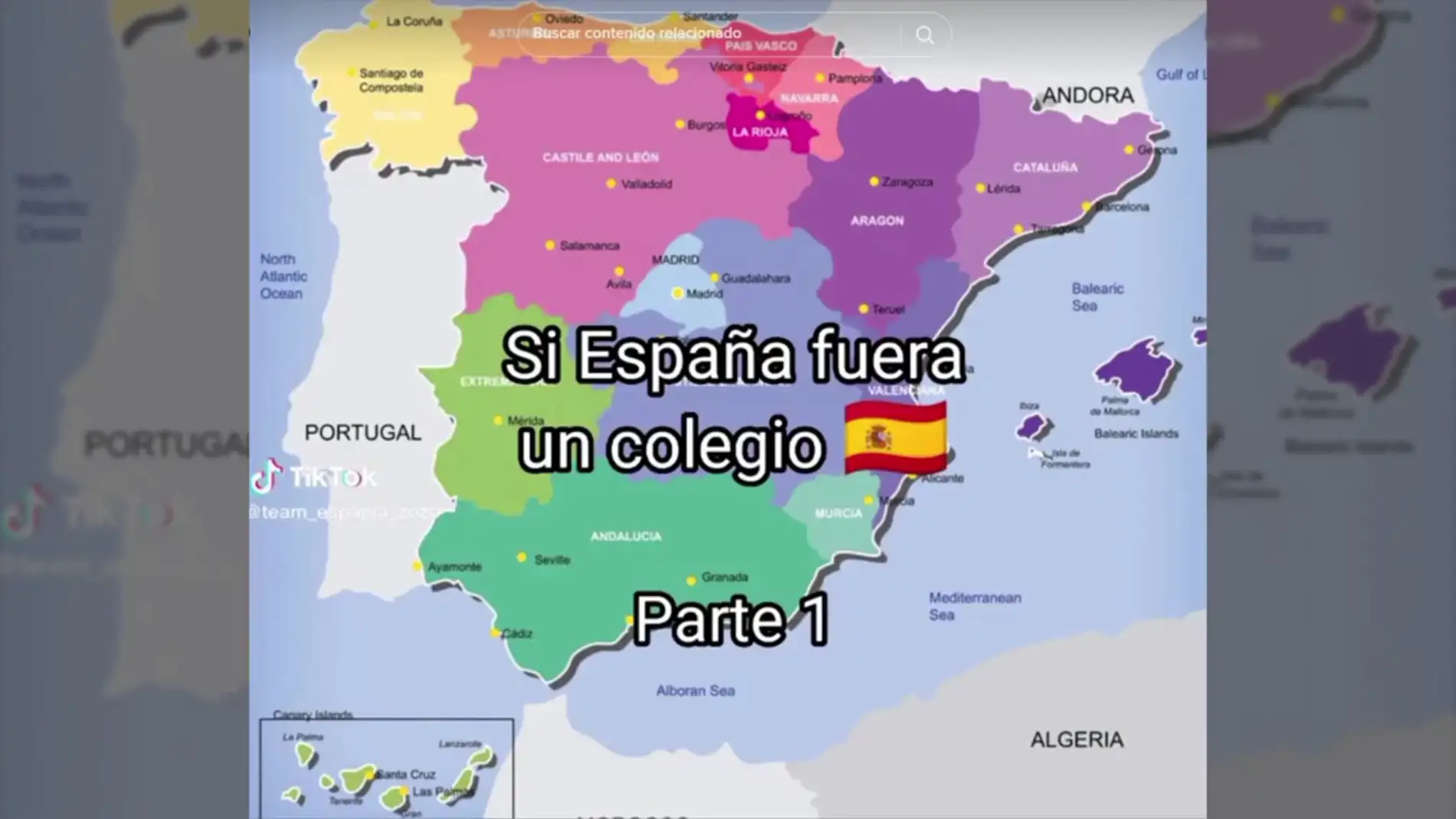 El mapa que muestra 'qué tipo de estudiante es' cada comunidad de España que se ha hecho viral en TikTok