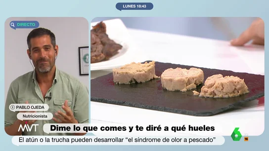 MVT ¿Qué es el síndrome de olor a pescado? El nutricionista Pablo Ojeda explica esta "rara" afección MVT ¿Qué es el síndrome de olor a pescado? El nutricionista Pablo Ojeda explica esta "rara" afección