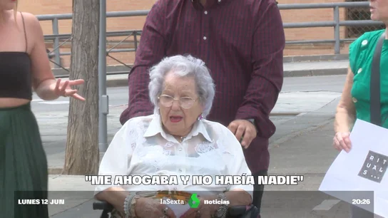 María, usuaria de una residencia de ancianos María, usuaria de una residencia de ancianos