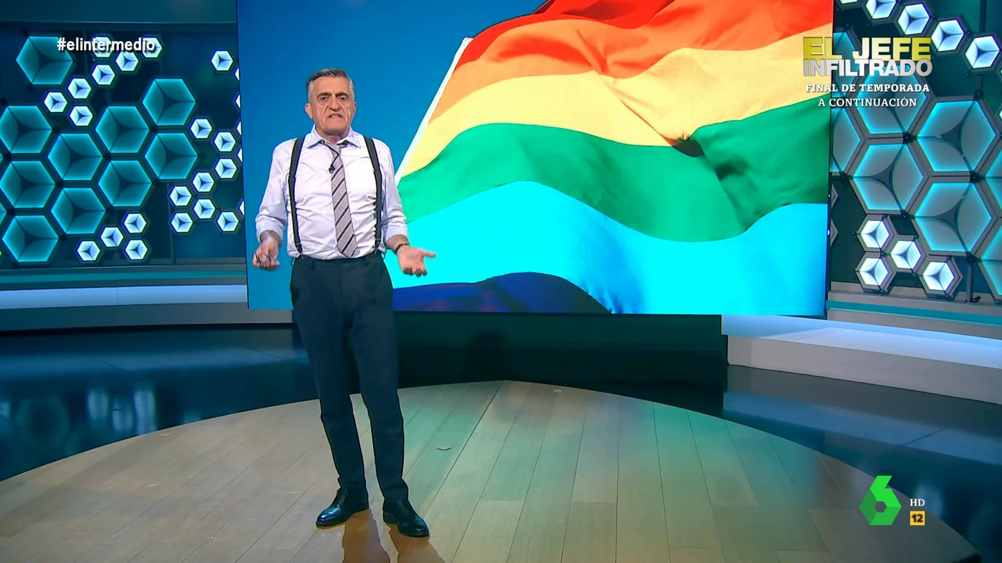 Wyoming, de la crítica del obispo de Alicante a la bandera LGTBI: "Llama la atención que sea tan riguroso con un símbolo que utiliza el colectivo" Wyoming, de la crítica del obispo de Alicante a la bandera LGTBI: "Llama la atención que sea tan riguroso con un símbolo que utiliza el colectivo"