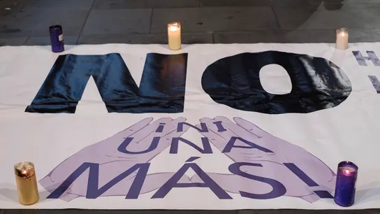 Cartel contra la violencia machista El 25% de las personas en el mundo cree justificable que un hombre pegue a su esposa