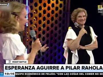 Cruce de dardos entre Esperanza Aguirre y Pilar Rahola por las grabaciones de Villarejo