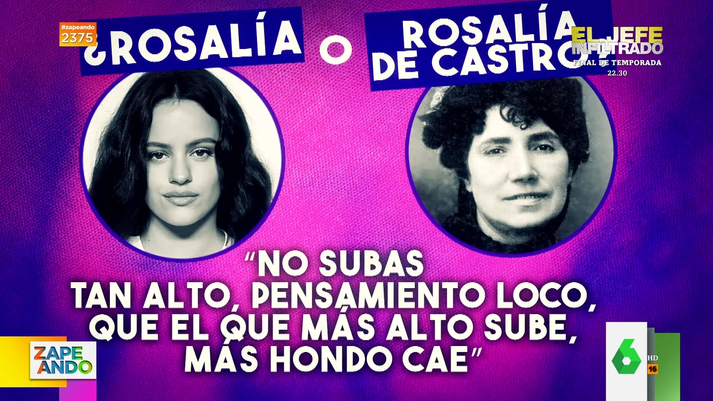 Rosalía o Rosalía de Castro: ¿consigues adivinar a quién pertenecen estas frases? Rosalía o Rosalía de Castro: ¿consigues adivinar a quién pertenecen estas frases?