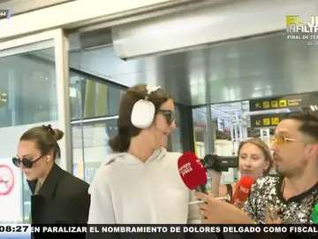 Victoria Federica sorprende al hablar con los reporteros tras coincidir con Demi Moore en Estocolmo