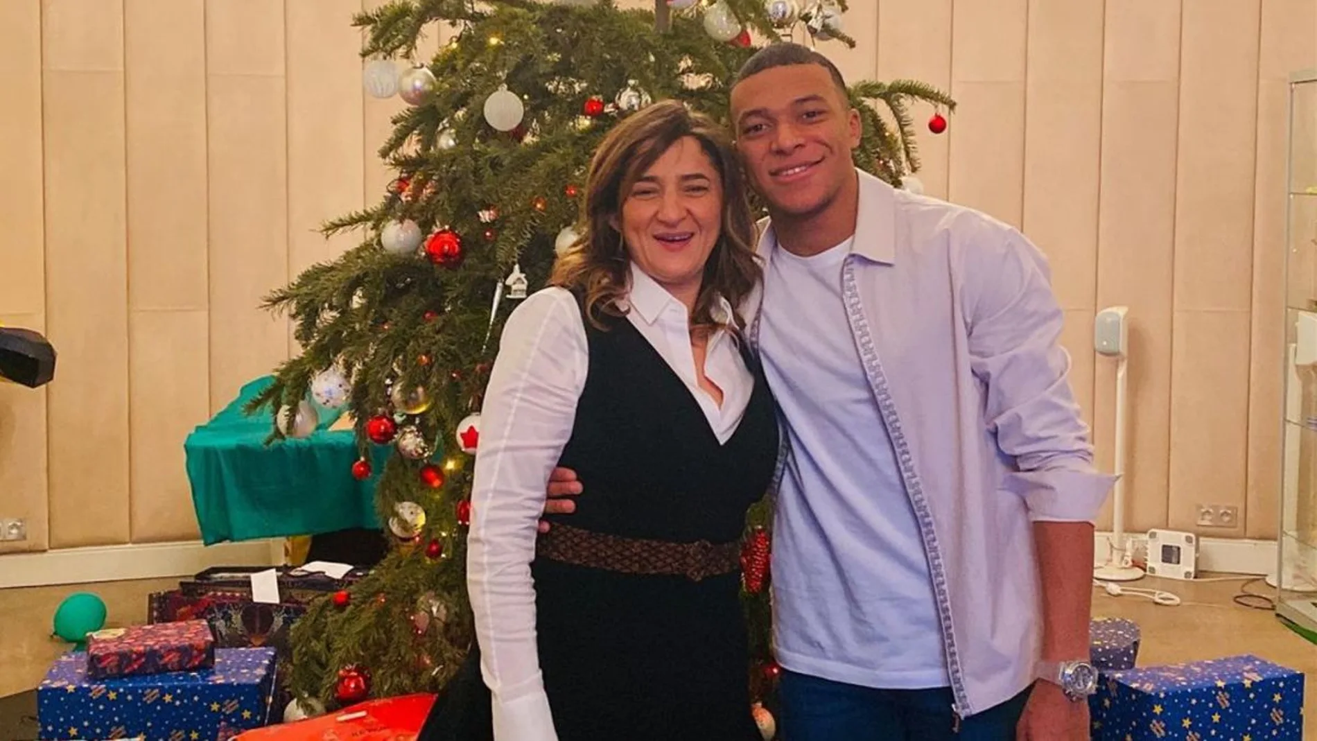 Mbappé y su madre