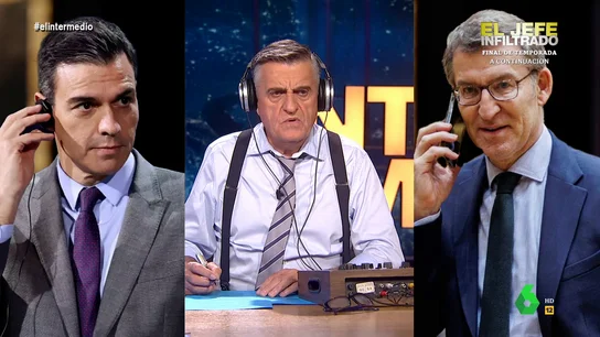 Feijóo se niega a mantener un debate con Pedro Sánchez: Prefiero ponerme al día con El Mandaloriano "La gente tiene derecho a saber cuál es tu plan económico para España", comenta Sánchez, "Mi plan económico es derogar tu plan económico", le responde Feijóo en este vídeo de El Intermedio donde Raúl Pérez imita a los dos líderes políticos.