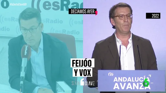 De llamar a Vox "predicadores" o "populistas" a pactar con ellos: así definía Feijóo a la ultraderecha hace un año De llamar a Vox "predicadores" o "populistas" a pactar con ellos: así definía Feijóo a la ultraderecha hace un año
