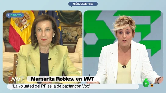 Margarita Robles con Cristina Pardo Margarita Robles con Cristina Pardo