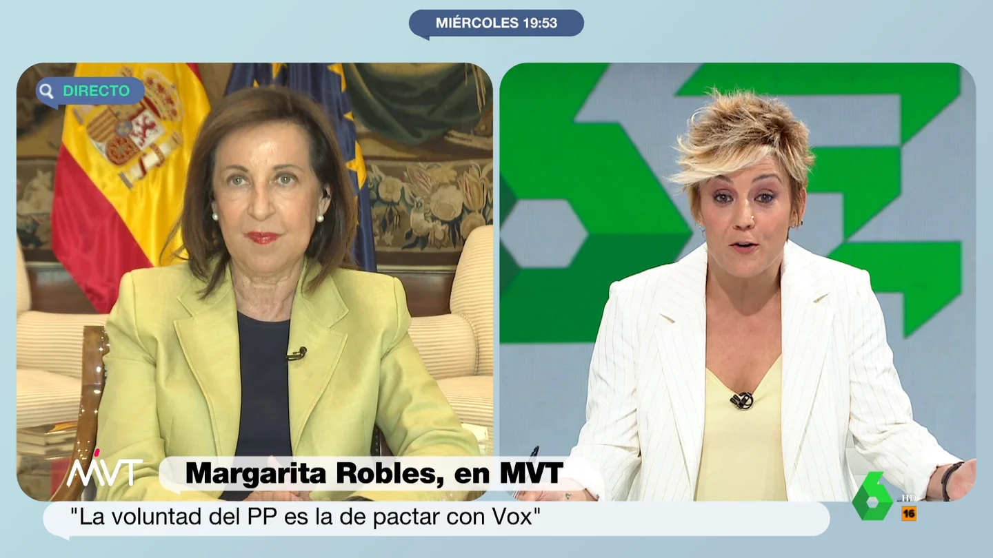 Margarita Robles con Cristina Pardo Margarita Robles con Cristina Pardo