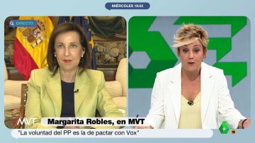 Margarita Robles con Cristina Pardo