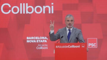 El candidato del PSC a la alcaldía de Barcelona, Jaume Collboni.
