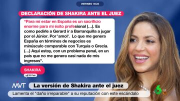 Declaración de Shakira por fraude fiscal