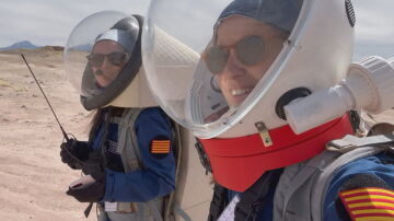 Las mujeres de la expedición española Hypatia recrean la vida en Marte en el desierto de Utah