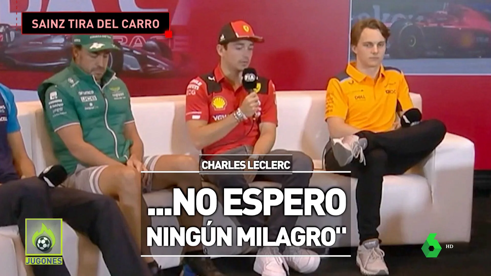 Los diferentes discurdos en Ferrari: Leclerc contradice el optimismo de Sainz en Canadá