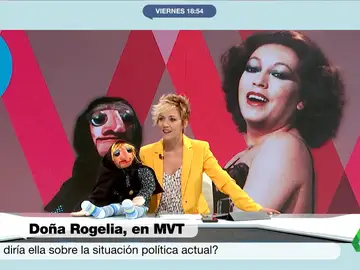 Cristina Pardo da vida a Doña Rogelia en Más Vale Tarde: &quot;¿No quieres hablar de la izquierda ahora?&quot;