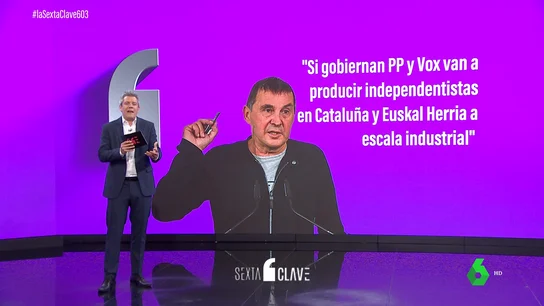 Otegi advierte de una reacción independentista "a escala industrial" si gobiernan PP y Vox Otegi advierte de una reacción independentista "a escala industrial" si gobiernan PP y Vox