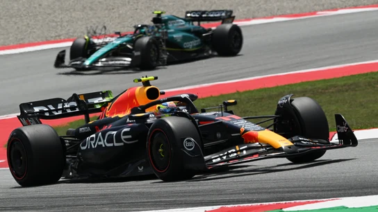 Sergio Pérez y Fernando Alonso Sergio Pérez y Fernando Alonso