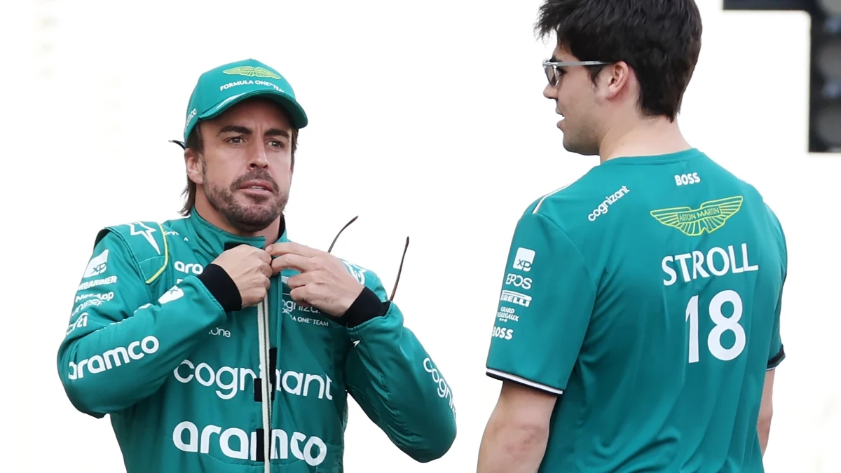 Fernando Alonso, con Lance Stroll