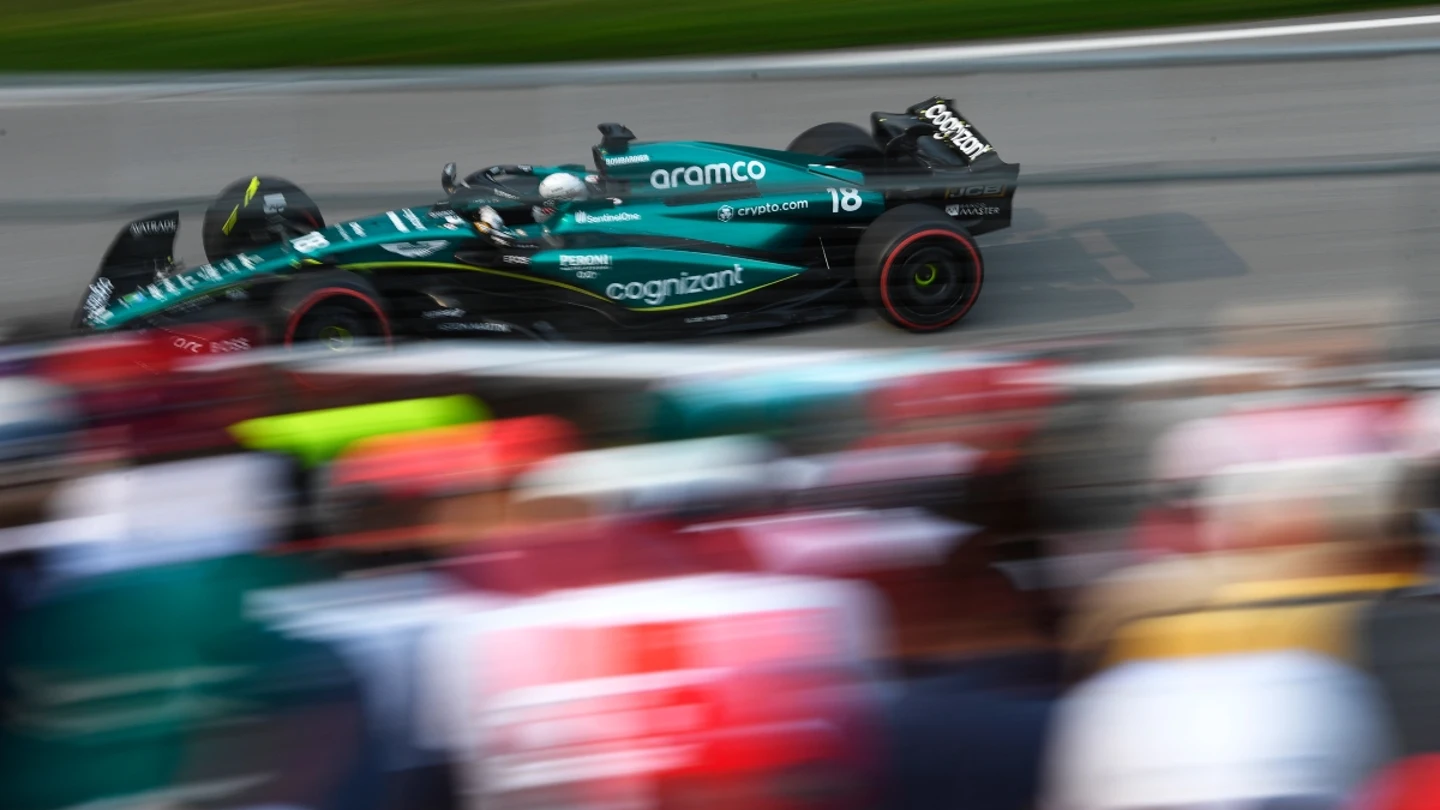 El Aston Martin de Lance Stroll, en Canadá El Aston Martin de Lance Stroll, en Canadá
