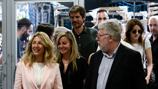 Yolanda Díaz, a su entrada al acto de Sumar Yolanda Díaz, a su entrada al acto de Sumar