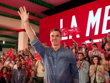 Pedro Sánchez, durante el acto del PSOE en Dos Hermanas