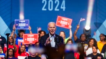 Joe Biden, en su primer mitin de campaña para las elecciones de 2024