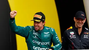 Fernando Alonso y Adrian Newey