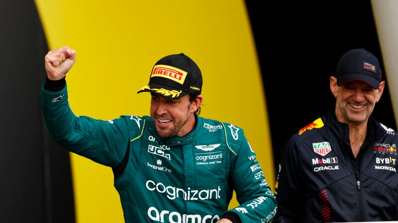 Fernando Alonso y Adrian Newey