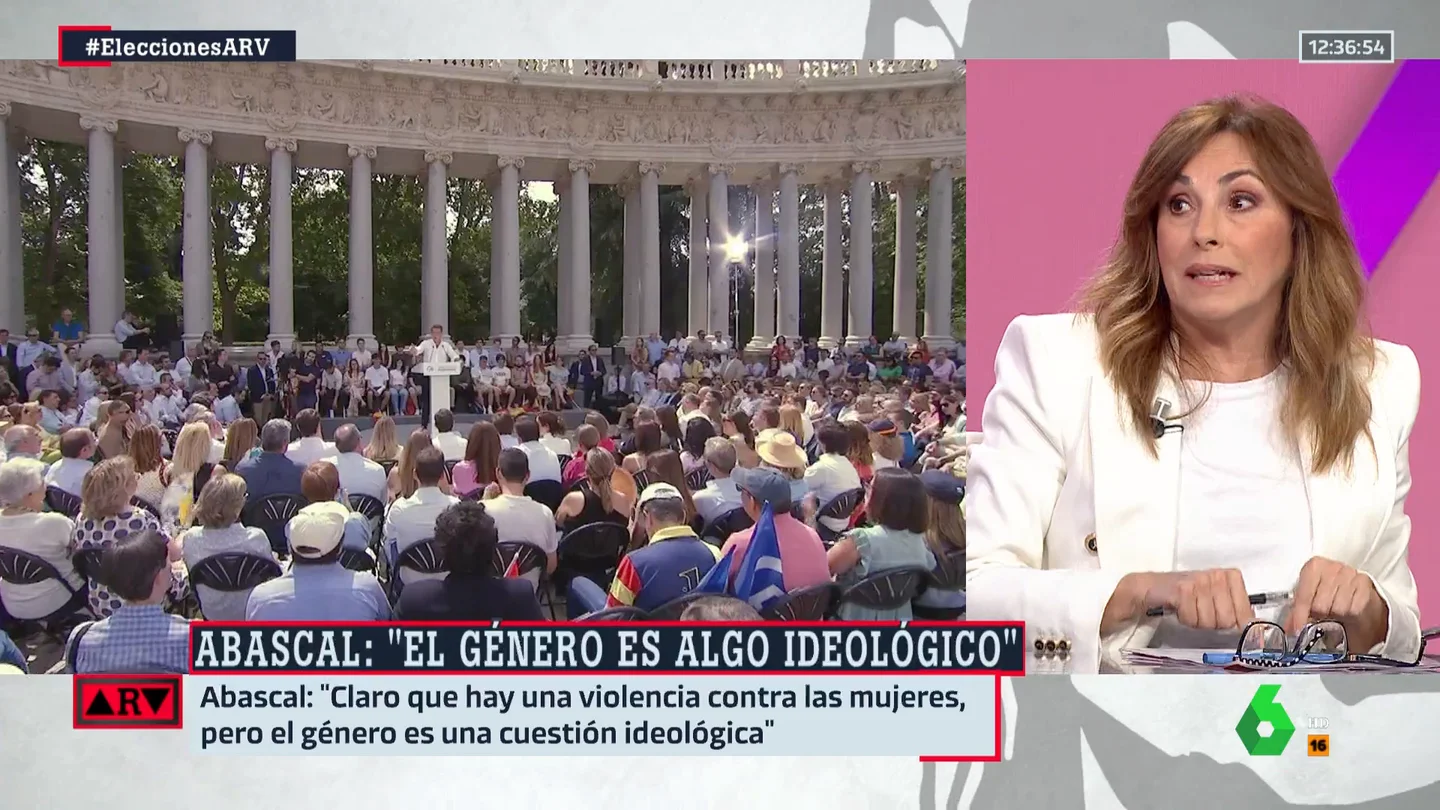 Angélica Rubio, sobre las declaraciones de Abascal sobre la violencia machista: "Hay un sector del PP que piensa lo mismo en este tema" Angélica Rubio, sobre las declaraciones de Abascal sobre la violencia machista: "Hay un sector del PP que piensa lo mismo en este tema"