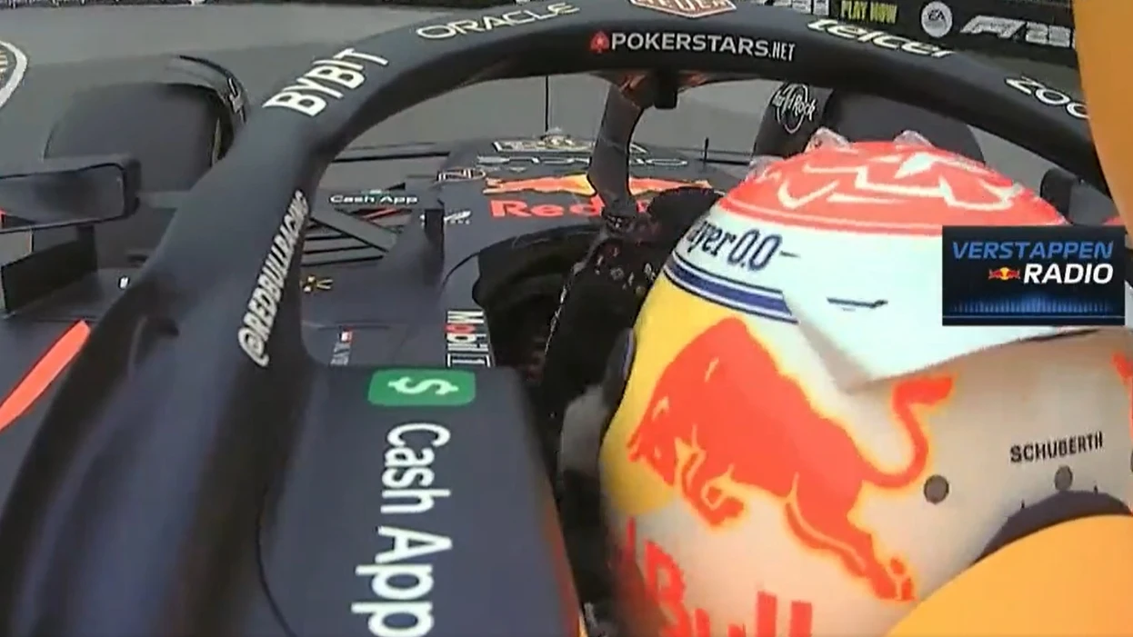 Verstappen, por radio