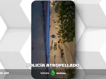 Atropellado un policía que intentaba esquivar las botellas que le lanzaban desde una ventana en Zaragoza