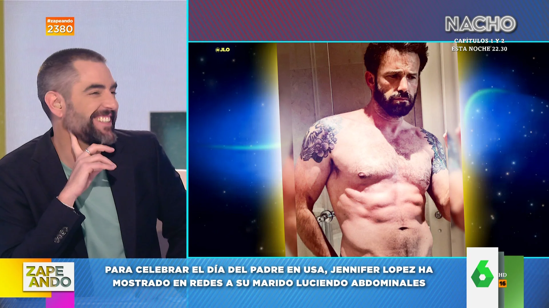 El inesperado parecido que encuentra Dani Mateo con Ben Afleck tras ver esta imagen de él musculado