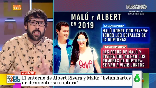 Quique Peinado repasa todas las veces que los medios de comunicación han separado a Rivera y Malú Quique Peinado repasa todas las veces que los medios de comunicación han separado a Rivera y Malú