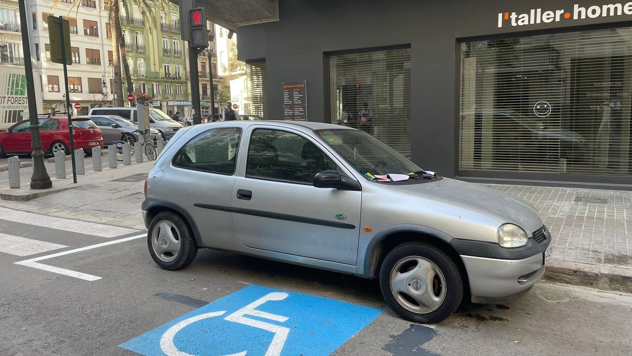 Multado en Valencia.