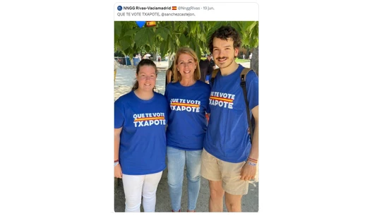 Consuelo Ordoñez estalla contra el PP por sus camisetas con el lema "que te vote Txapote": "¡No tenéis vergüenza!" Consuelo Ordoñez estalla contra el PP por sus camisetas con el lema "que te vote Txapote": "¡No tenéis vergüenza!"