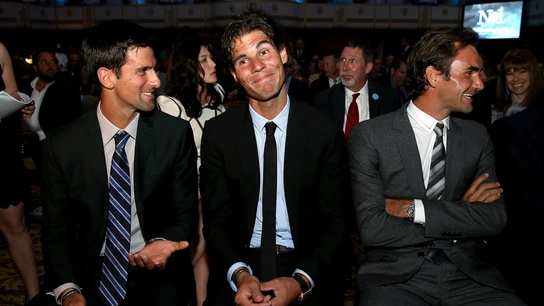 Djokovic, Nadal y Federer Djokovic, Nadal y Federer