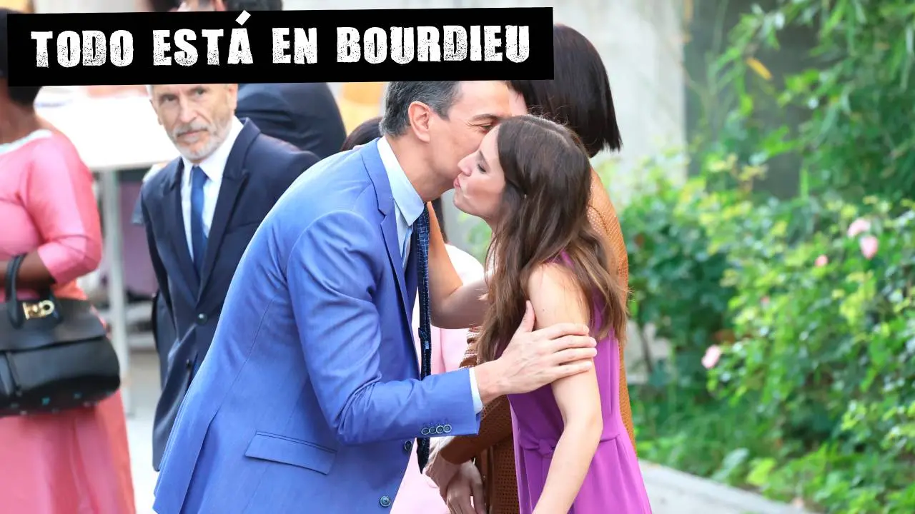 Pedro Sánchez saluda a Irene Montero Pedro Sánchez saluda a Irene Montero