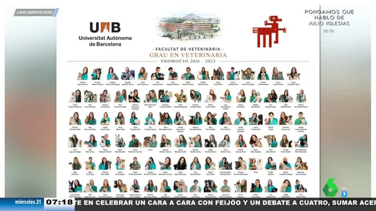 Los estudiantes de veterinaria de la Universidad de Barcelona posan con sus mascotas para una orla muy especial Los estudiantes de veterinaria de la Universidad de Barcelona posan con sus mascotas para una orla muy especial