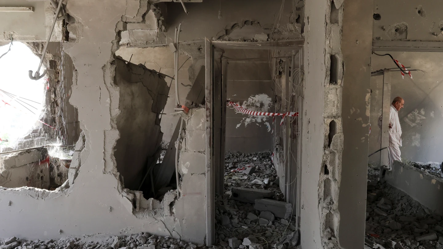 Imagen de archivo de una vivienda destruida en Cisjordania por enfrentamientos Imagen de archivo de una vivienda destruida en Cisjordania por enfrentamientos
