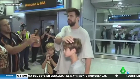 Gerard Piqué pide respeto por sus hijos al llegar a Miami: el tenso momento con los reporteros Gerard Piqué pide respeto por sus hijos al llegar a Miami: el tenso momento con los reporteros
